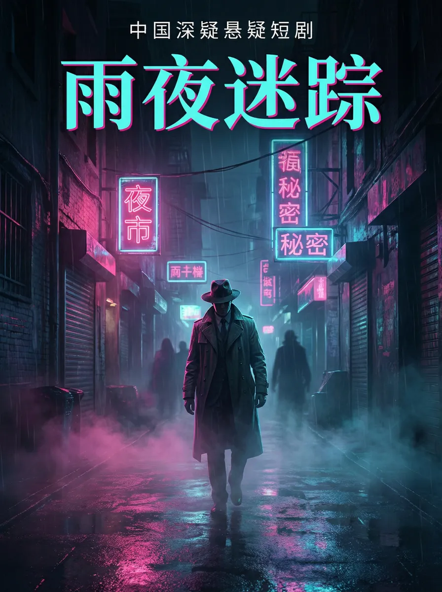 龙影侠 悬疑追踪短剧 - 雨夜迷踪海报