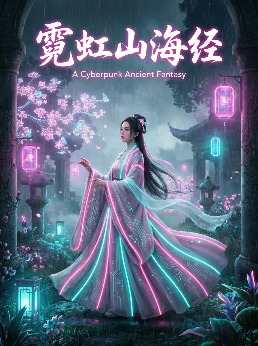 龙影侠 古风奇缘短剧 - 霓虹山海经海报